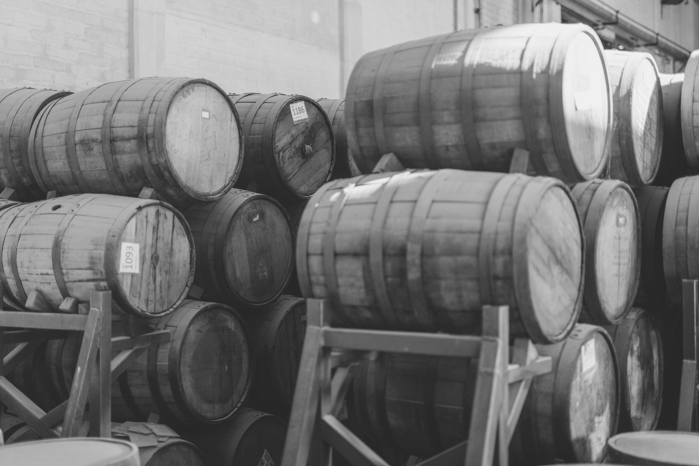 Tequila Aging in Barrels